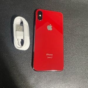 Apple iPhone X  256GB Unlocked Gray & Red Back Glass Great Shape